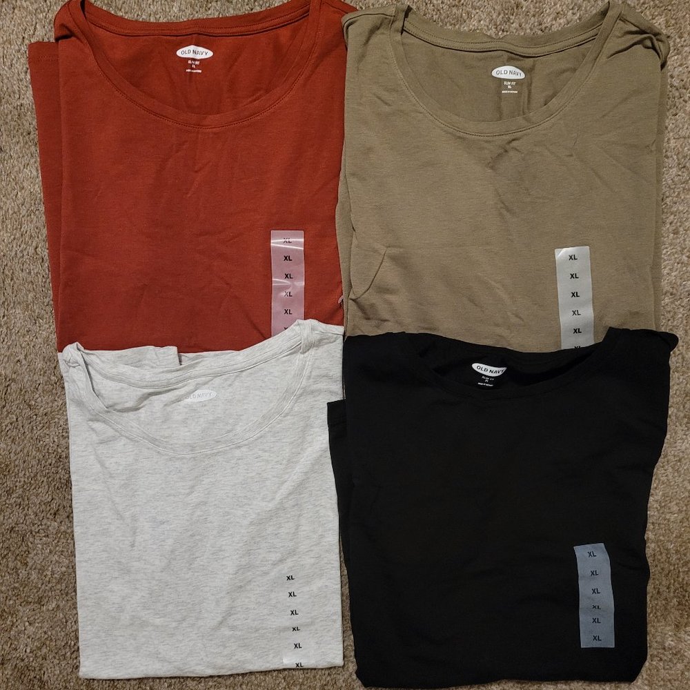 NWT Old Navy Slim-Fit Crew-Neck Tees for Women XL